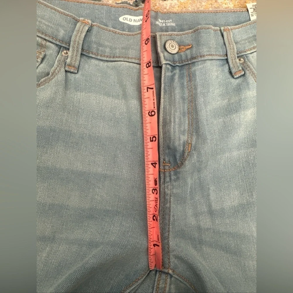 NWT Old Navy Boys Denim Blue Jeans Sz 18 Boot-Cut Adjustable Waist Built Tough